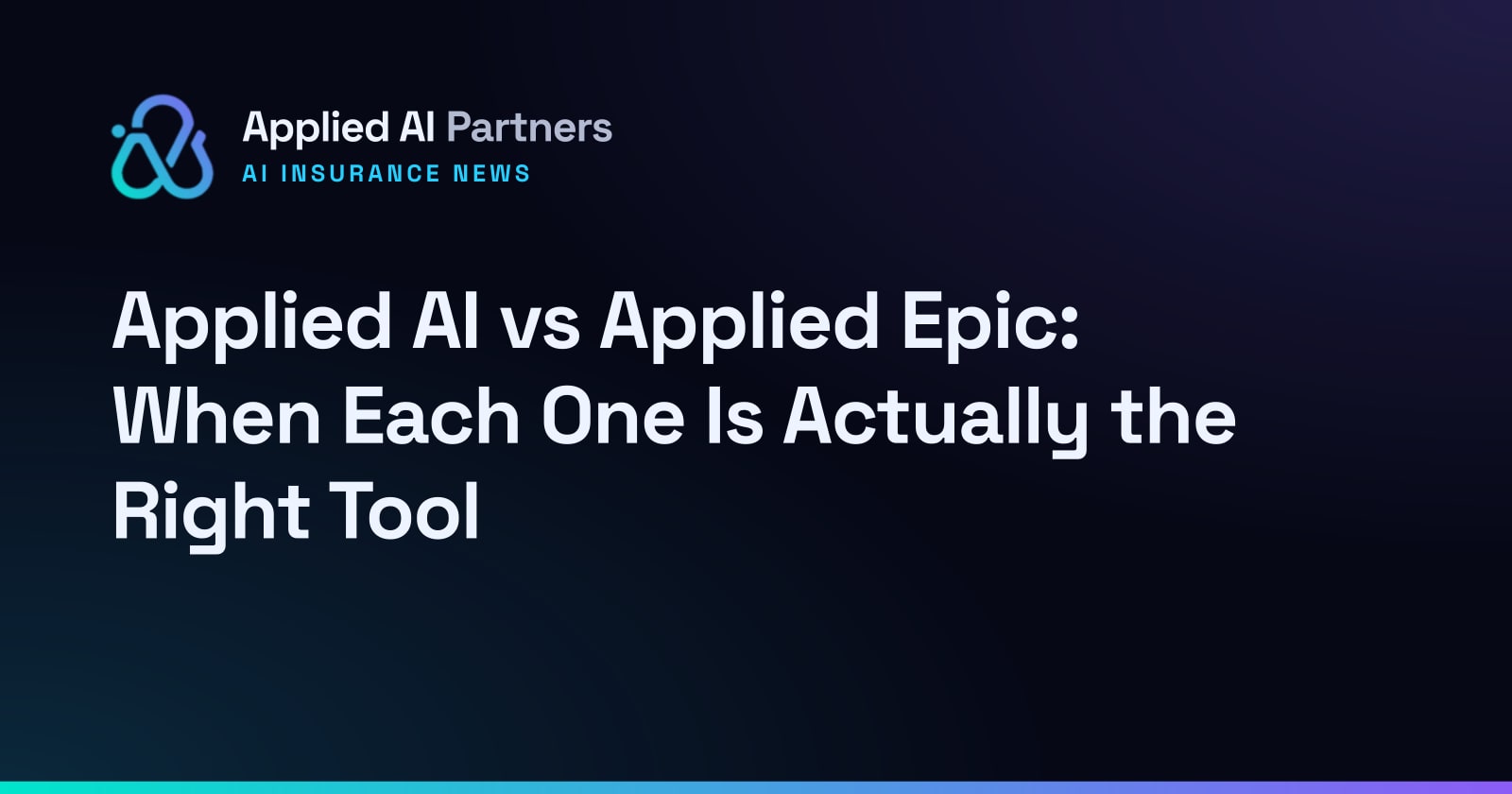 Applied AI vs Applied Epic: When Each One Is Actually the Right Tool