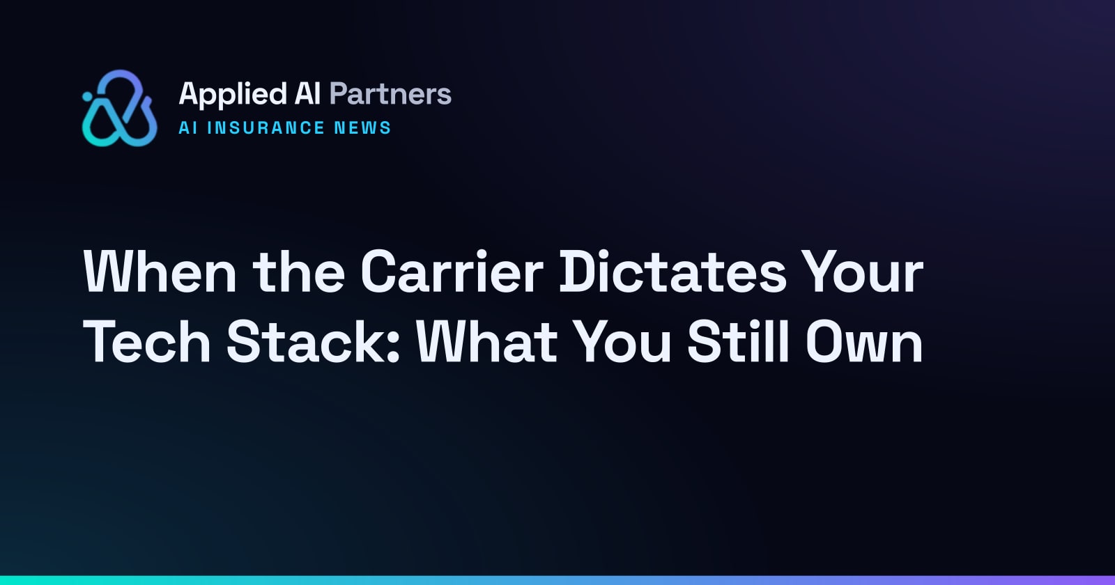 When the Carrier Dictates Your Tech Stack: What You Still Own